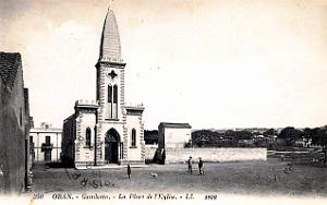 Oran-Gambetta - Place de l'eglise - 1928